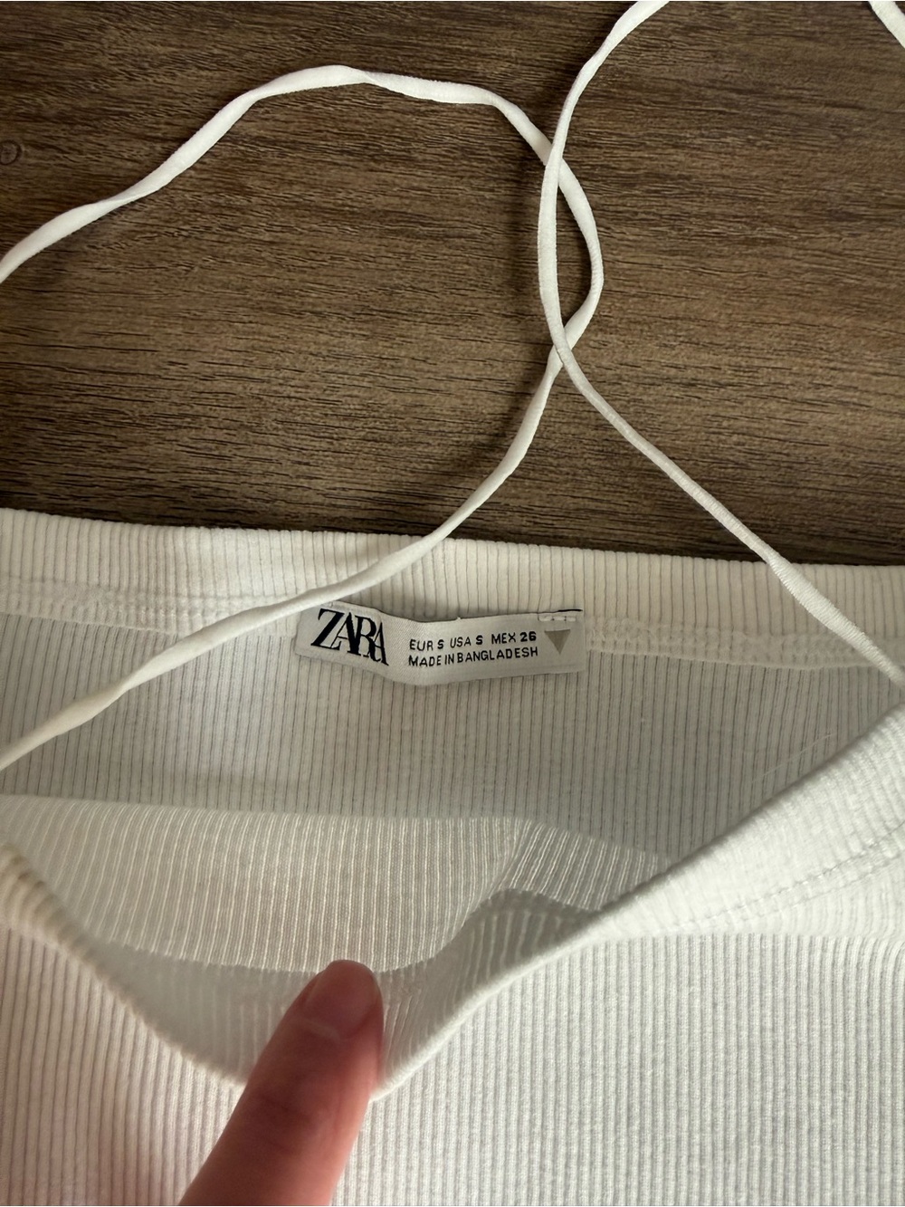 ZARA NWOT Ribbed Cropped Cami Tank - Picture 2 of 4